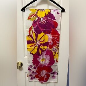 ANNE KLEIN Silk Floral Scarf